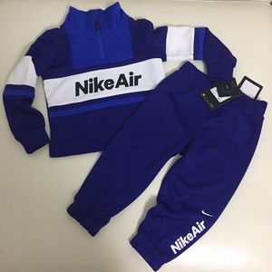Nike Air blue camo active pants set 0062